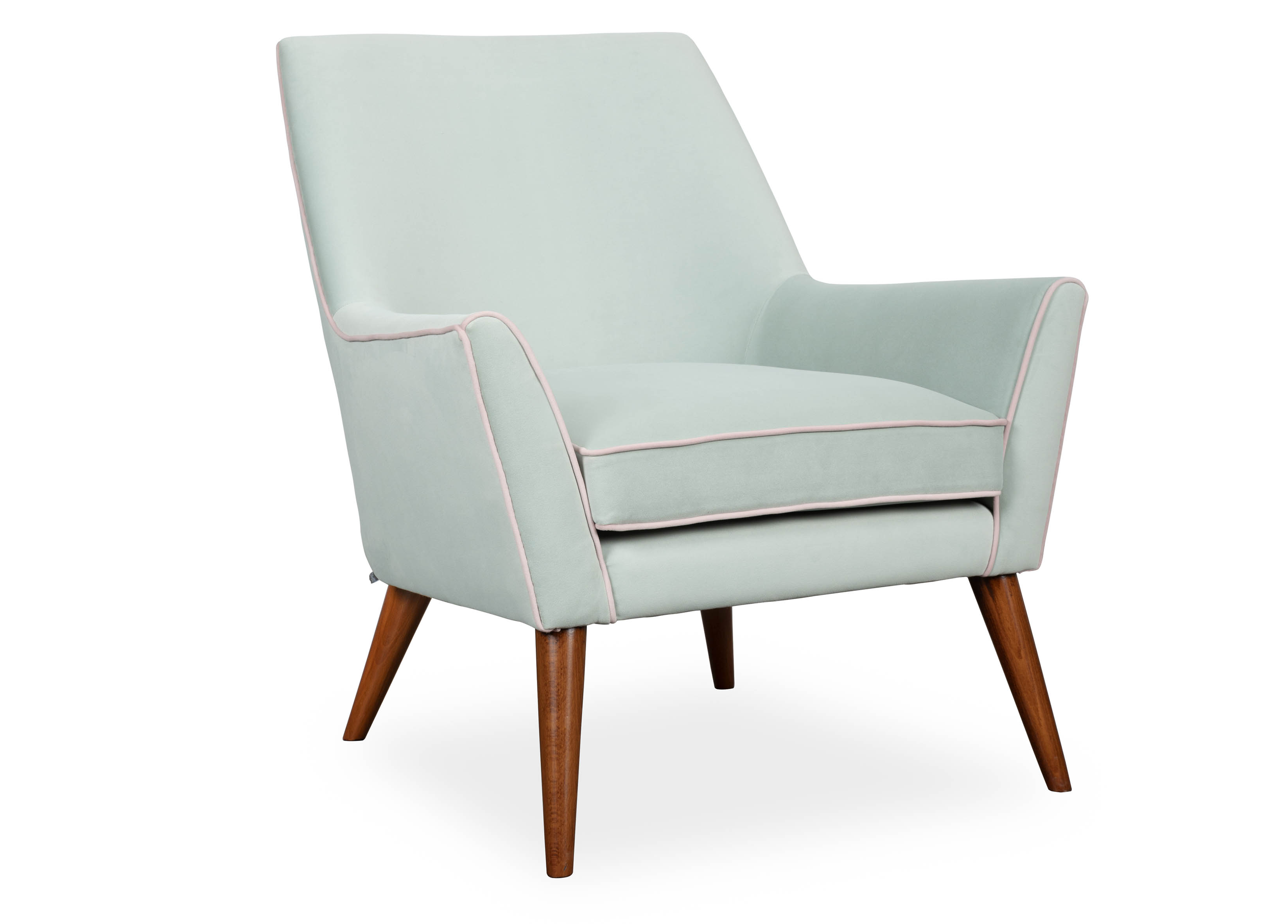 Clyde Armchair Uno Surf Medium Walnut